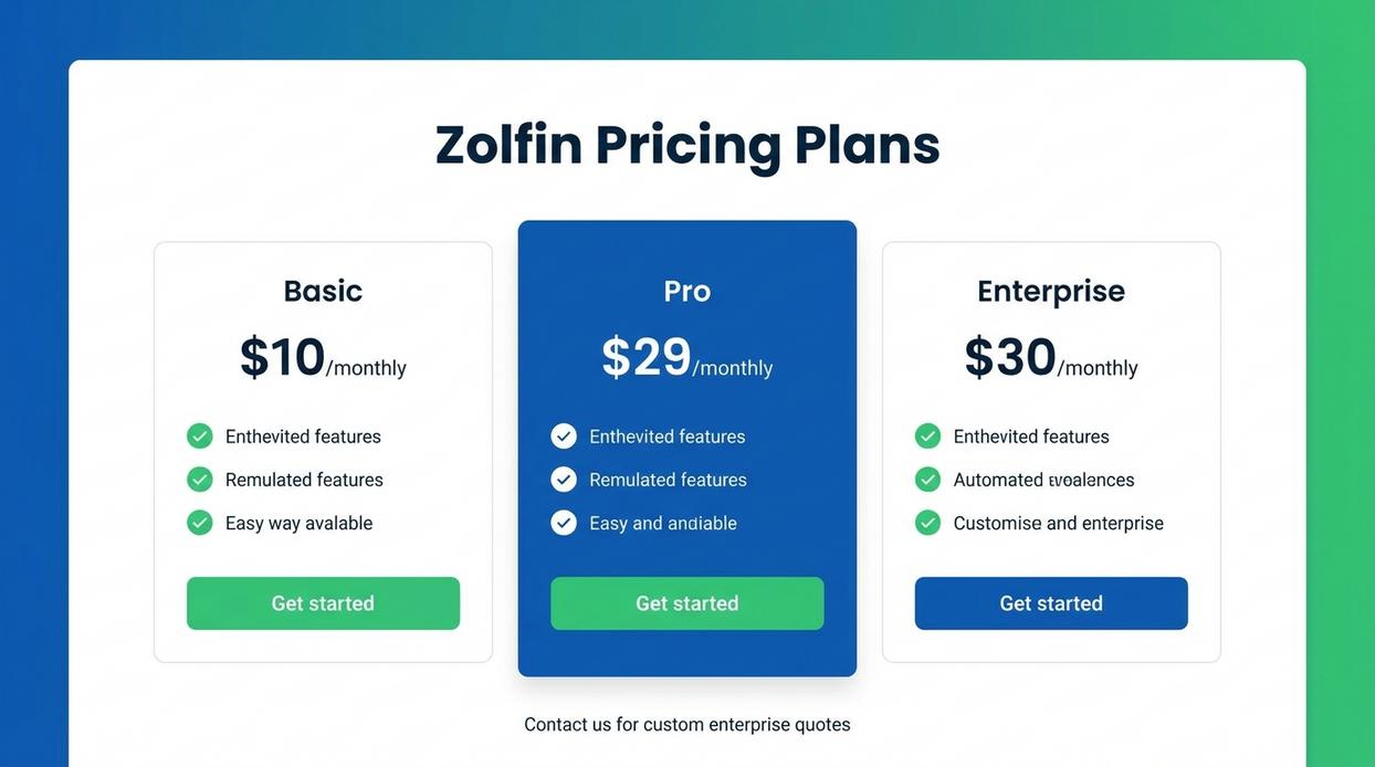 zolfin pricing